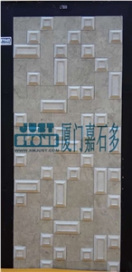Mosaic,Waterjet,Diamond,Geometric,Wavy Line,Hexagonal,Speical,Animal,Honed,Polished,Natural,Stone,Mosaic Tile for Hotel,Kitchen,Bathroom Decoration,Grey Stone,Beige Stone