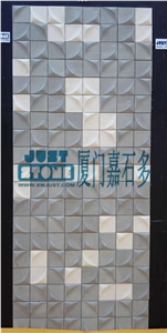 Mosaic,Waterjet,Diamond,Geometric,Wavy Line,Hexagonal,Speical,Animal,Honed,Polished,Natural,Stone,Mosaic Tile for Hotel,Kitchen,Bathroom Decoration,Grey Stone,Beige Stone