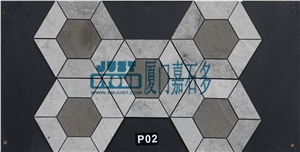 Mosaic,Waterjet,Diamond,Geometric,Wavy Line,Hexagonal,Speical,Animal,Honed,Polished,Natural,Stone,Mosaic Tile for Hotel,Kitchen,Bathroom Decoration,Grey Stone,Beige Stone