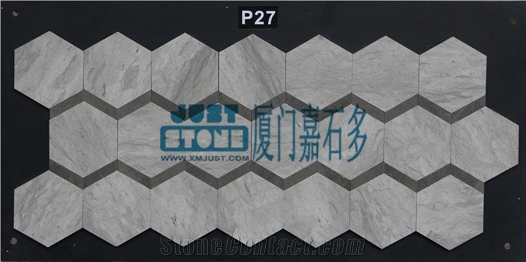 Mosaic,Waterjet,Diamond,Geometric,Wavy Line,Hexagonal,Speical,Animal,Honed,Polished,Natural,Stone,Mosaic Tile for Hotel,Kitchen,Bathroom Decoration,Grey Stone,Beige Stone