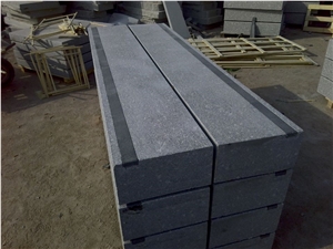 G375 Grey Granite Step with Strip,Step Inlay Strip