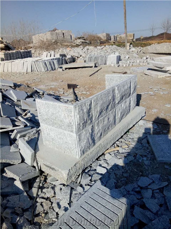 White Granite Wall Cladding Stone,Split Face Mushroom Stone,Facing Stone