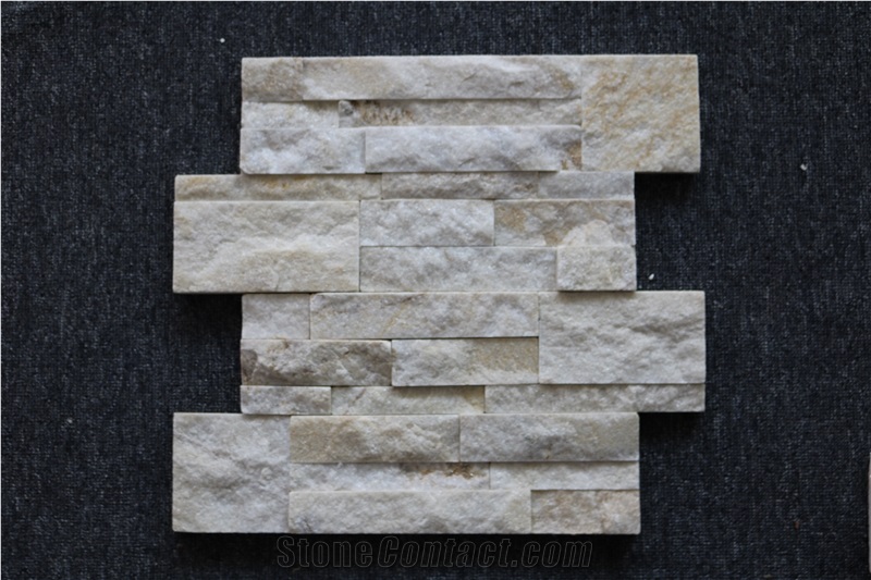 Beige Quartzite/Culture Stone/Wall Decor/Thin Stone Veneer/Ledge Stone