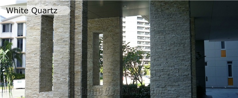 Beige Quartzite/Culture Stone/Wall Decor/Thin Stone Veneer/Ledge Stone