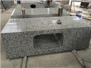 Beta White G439 Granite Tops, Desk Tops, Bench Tops, Chinese Cheap White Granite Countertop,G439 Vanity Top, China Big Flower Granite Top, Grey Granite Countertop,China Bianco Sardo Vanity Top