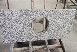 Beta White G439 Granite Tops, Desk Tops, Bench Tops, Chinese Cheap White Granite Countertop,G439 Vanity Top, China Big Flower Granite Top, Grey Granite Countertop,China Bianco Sardo Vanity Top