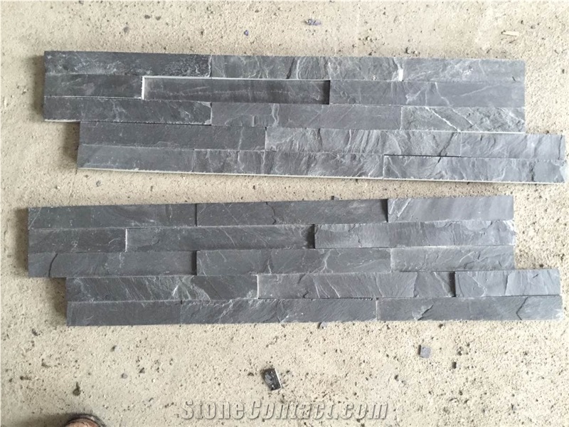 Black Slate Ledge Stone/Wall Cladding/Culture Stone/Feature Wall/Thin Stone Veneer