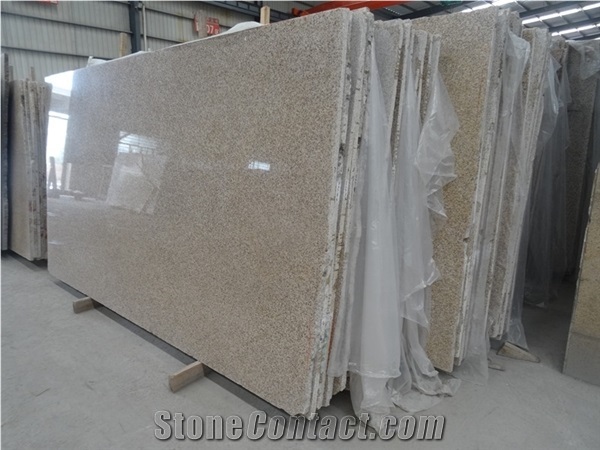 Chinese Polished G682/Rusty Yellow/Sunset Gold/Golden Sand/Giallo Ming/Giallo Rusty/Ming Gold/Yellow Rust/Desert Gold/Giallo Fantasia Granite Slabs & Tiles & Cut-To-Size, Big Slabs