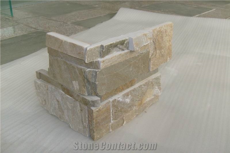 Jinxiu Slate Ledge Stone Corner/Feature Wall/Garden Waterfall/Thin Stone Veneer