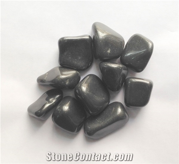 Pebble Stone , Pebble Gravel ,Natural River Stone Pebble, Cobble Stones,Mixed Color Natural River Pebble Stone ,Black Polishing River Washed Stone in Garden and Landscaping