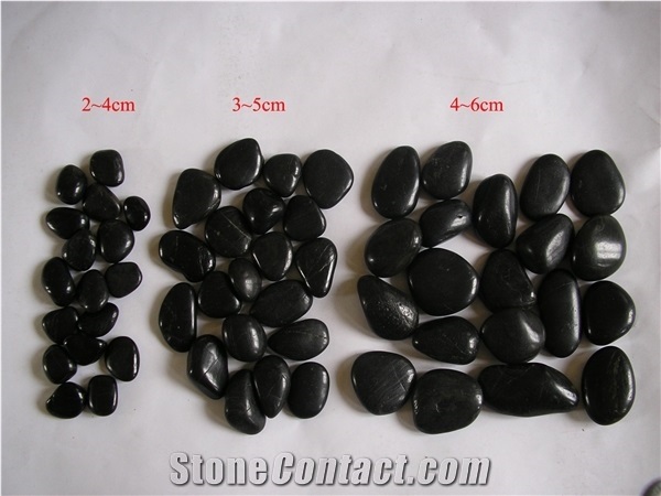 Pebble Stone , Pebble Gravel ,Natural River Stone Pebble, Cobble Stones,Mixed Color Natural River Pebble Stone ,Black Polishing River Washed Stone in Garden and Landscaping