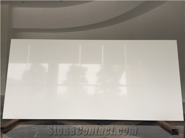 Pure White Quartz Stone Slab/Engineered Stone Slab/Artificial Stone/Silestone/Man Made Artificial White Quartz Stone with Crystal, Value Quartz Slabs, Tiles