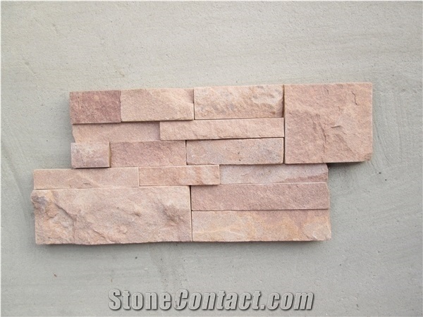 Purple Sandstone Wall Cladding/Culture Stone/Ledge Stone for Wall Decor