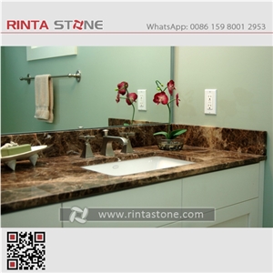 Dark Emperador Marble Bathroom Countertops, Black Brown Marron Emperador Marble,Gold Dark Emperador Vanity Top,Fume Grey Spain Marone Imperial Crystal Emperador