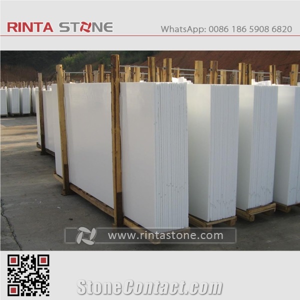 Super Nano White Crystallized Glass Stone Slabs Tiles for Countertops,Pure White Absolute White Marble White Artificial Nano Crystallized Fantasy White Stone