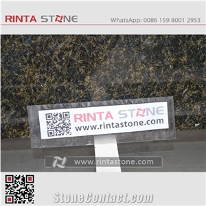 Ubatuba Green Granite Vanity Top with Drop-In Solid Surface Sink