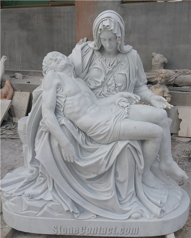 Jesus Statue Church Sculpture White Marble Statue