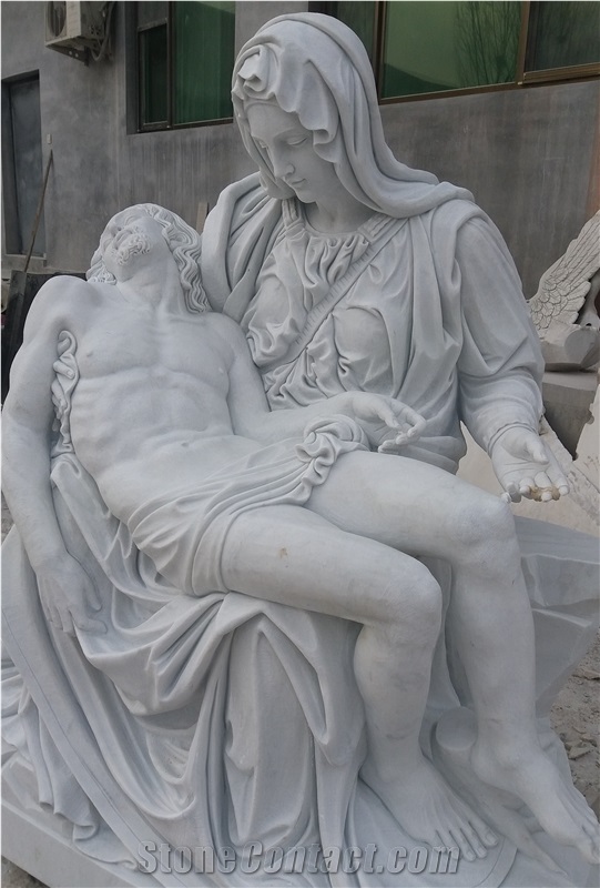 Jesus Statue Church Sculpture White Marble Statue