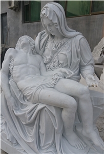 Jesus Statue Church Sculpture White Marble Statue
