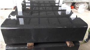 Black Granite Stone Landscaping Stone,Black Granite Kerb Stone,China Dark Granite Curbstone
