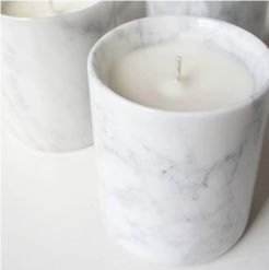 Carrara White Marble Candle Holder, Marble Candle Holder, Home Decor Products