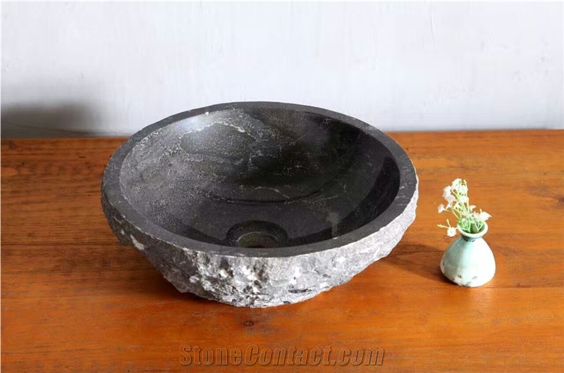 China Blue Limestone Round Basins & Sinks