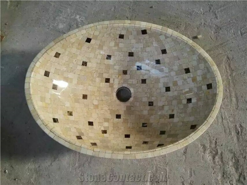 Mosaic Sinks, Mosaic Bathroom Sinks, Mosaic Vessel Sink