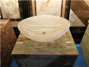 Onyx Washing Basins,Sinks,White Onyx Bathroom Sinks