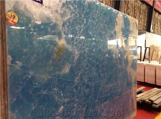 Antofagasta Azul Onyx/Blue Onxy Slabs and Tiles