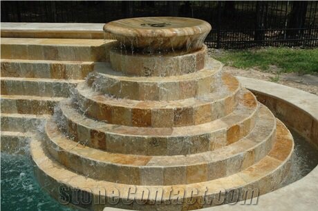 Gold Honed and Polished Travertine