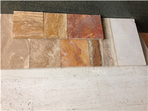 Gold Honed and Polished Travertine