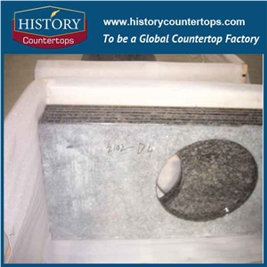 2017 High Quality Sapphire Blue Granite Countertops Natural Durable Stone, Economical Choice Popular in Bathroom Counter Tops Style for Custom Hospitality & Multi-Family Projects