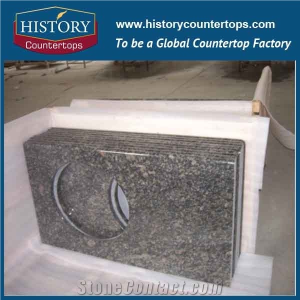 2017 High Quality Sapphire Blue Granite Countertops Natural Durable Stone, Economical Choice Popular in Bathroom Counter Tops Style for Custom Hospitality & Multi-Family Projects