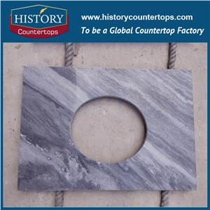China High Quality Multicolor Grey Granite Countertops Natural Durable Stone, Economical Choice Popular in Bath Counter Tops Style for Multi-Family Projects