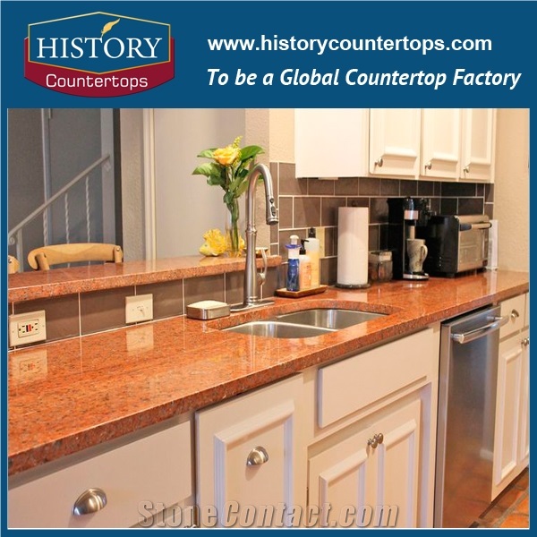 China Maple Leaf Granite Copperstone Wholesale for Polished Bath Countertops
