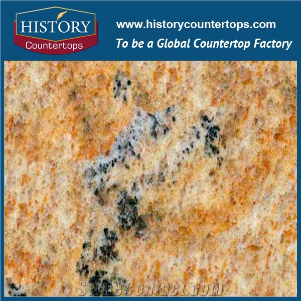 Colonial Brazil Granite Stone for Solid Surface Countertops,Prefeb Polished Granite Countertop Cost,Kitchen Tops Installation Design China Factory