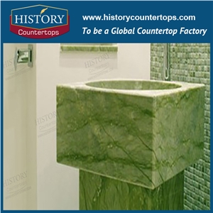 Danton Green Natural Stone Bathroom Top with Single Sink, Indoor Vanity Top with Custom Edging for Multi-Family Projects Danton Green Natural Stone Bathroom Top with Single Sink, Indoor Vanity Top with Custom Edging for Multi-Family Projects