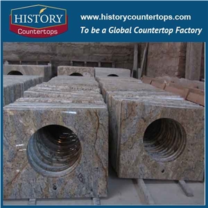 Dream Cecilia Granite Natural Stone Countertops Vanity Top, Bathroom Counter Tops Customized Cut to Size Prefab Polished