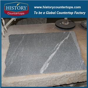 Indoor Natural Stone China High Polished Kashmir Black Granite Stone, Black Granite for Floor Covering and Wall Cladding
