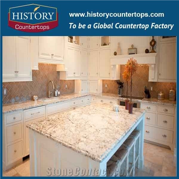 Mirror Slim Granite,Natural Stone Kitchen Countertops,White Bench Tops,Polished Surface Kitchen Countertop,Custom Size Stone Granite Countertop