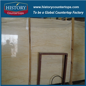 New Style Own Factory High Quality Cheapest Polished Dragon Yellow Marble Slabs & Tiles & Cut-To-Size for Floor Covering and Wall Cladding, Yellow Marble for Project/Hotel/House