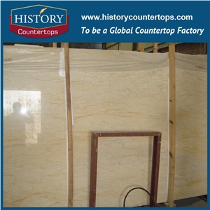 New Style Own Factory High Quality Cheapest Polished Dragon Yellow Marble Slabs & Tiles & Cut-To-Size for Floor Covering and Wall Cladding, Yellow Marble for Project/Hotel/House