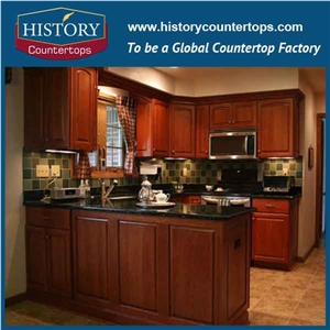 Norway Natural Stone Kitchen Tops, Custom Kitchen Worktops with Granite Tops, Kitchen Solid Surface Countertops for Sales