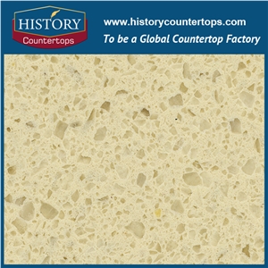 Sparking Quartz Series, Yelow Glass and Crystal Stone/Quartz Surface, Artificial Stone Manufacturer, China Competitive Hotel Project Engineered Quartz Factory for Tile, Slab, Countertops