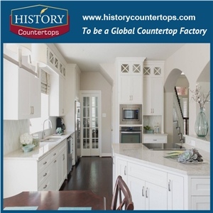 White Granite Countertops for Sales, Cheap Laminate Kitchen Worktops, Natural Stone Kitchen Bar Tops for Multi-Family & Hospitality Projects