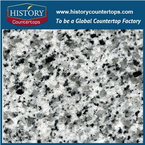 White Granite G640 China Bianco Sardo or Black Spot Gray Granite Tile & Slab for Floor Covering