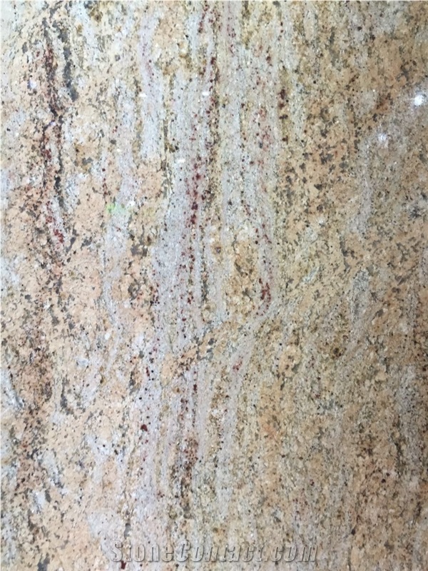 Colonial Gold Granite Slabs & Tiles, India Yellow Granite Polished Floor Covering Tiles, Walling Tiles