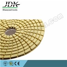 125mm, 5 Inch, 3mm Thickness, Wet Diamond Flexible Polishing Pad, Grit 50-3000, Black and White Buff, Good Finishing, High Efficency