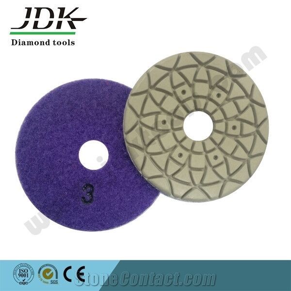 3 Step Diamond Polishing Pad for Marble , Stone Polishing Pad