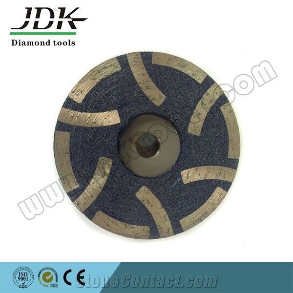 6 Segments Resin Filled Diamond Grinding Cup Wheel for Granite & Marble
